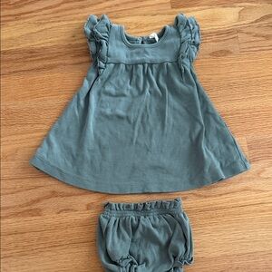 Quincy Mae Soft Gray Baby Outfit